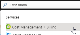 Azure Cost Management Search