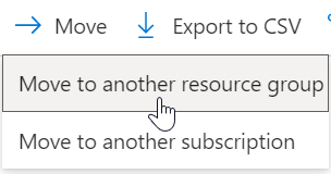 Move to Resourcegroup