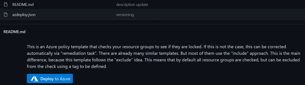 AzureRGLock-GitHub-DeployToAzure